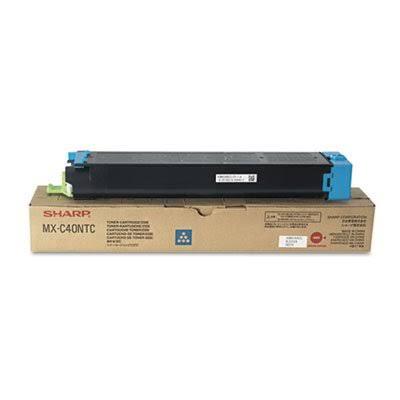 Original Sharp MXC40NTC (MX-C40NTC) Cyan Toner Cartridge (10K YLD)