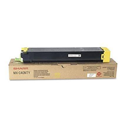 Original Sharp MXC40NTY (MX-C40NTY) Yellow Toner Cartridge (10K YLD)