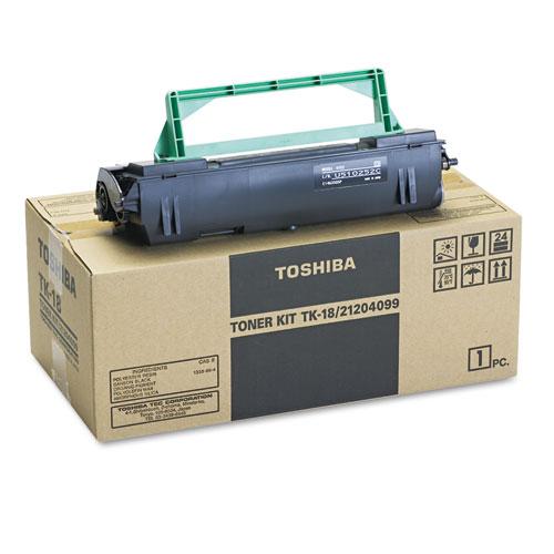 Original Toshiba TK18 Toner, 8300 Page-Yield, Black