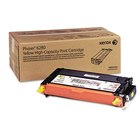 Original Xerox 106R01394 High-Yield Toner, 5900 Page-Yield, Yellow