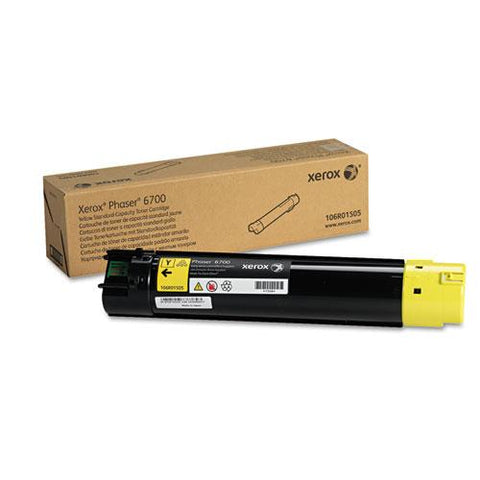 Original Xerox 106R01505 Toner, 5,000 Page-Yield, Yellow