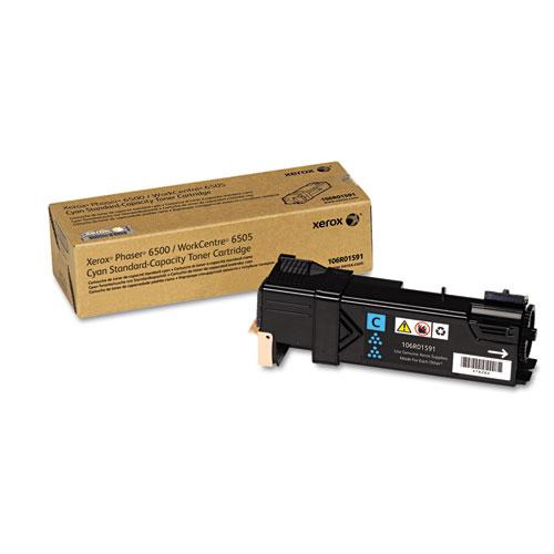 Original Xerox 106R01591 Toner, 1,000 Page-Yield, Cyan