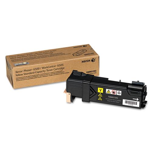 Original Xerox 106R01593 Toner, 1,000 Page-Yield, Yellow