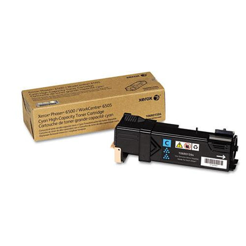 Original Xerox 106R01594 High-Yield Toner, 2500 Page-Yield, Cyan