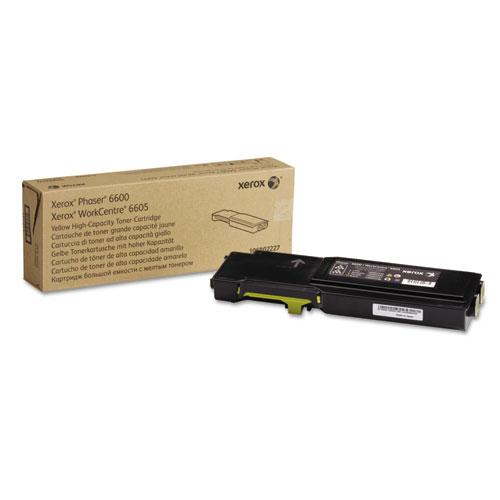 Original Xerox 106R02227 High Capacity Toner, 6000 Page-Yield, Yellow