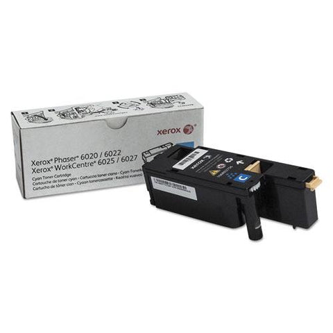 Original Xerox 106R02756 Toner, 1000 Page-Yield, Cyan