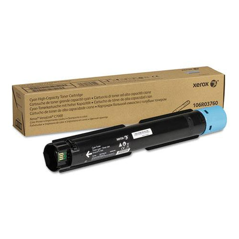 Original Xerox 106R03760 High-Yield Toner, 10100 Page-Yield, Cyan