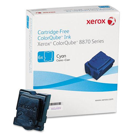 Original Xerox 108R00950 Solid Ink Stick, 17,300 Page-Yield, Cyan, 6/Box